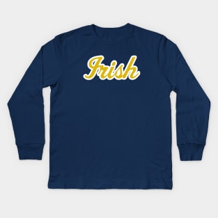 Retro Irish Script Kids Long Sleeve T-Shirt